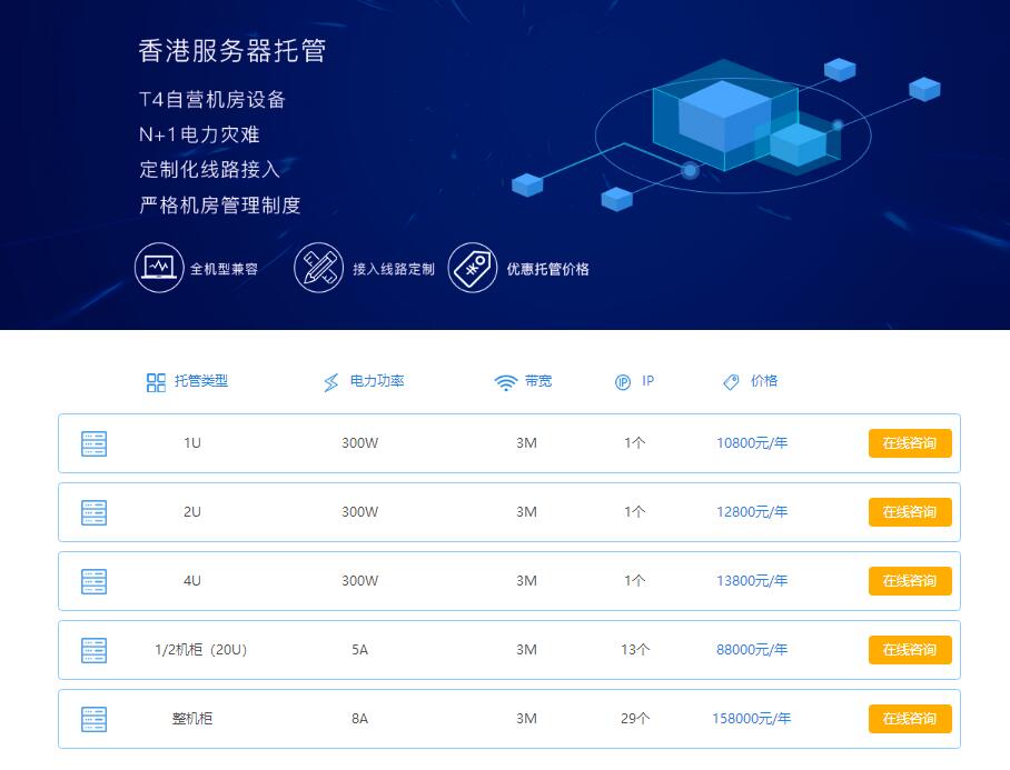 互聯數據香港服務器托管