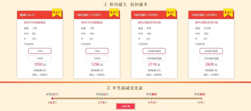租用互聯數據香港服務器價格