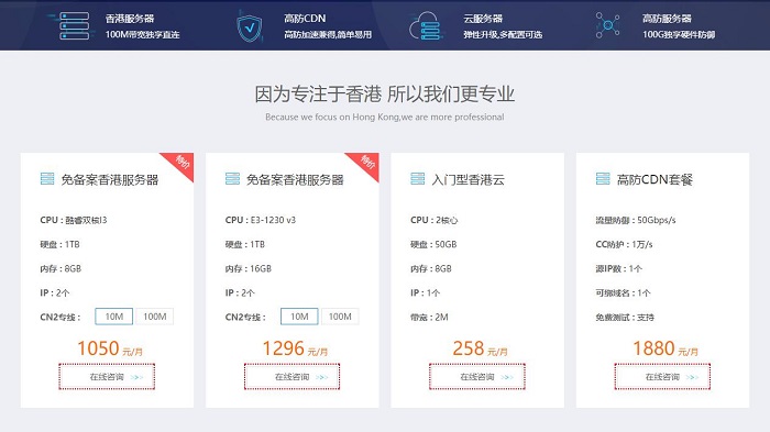 服務器配置和性能