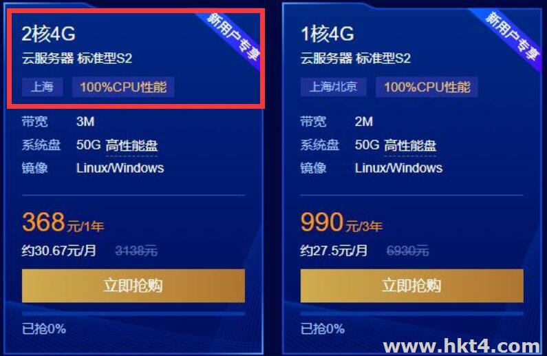 騰訊云2核4G服務器夠用嗎？