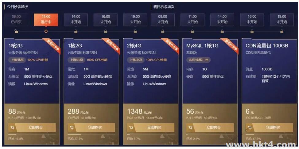 雙11美國云服務器最低價